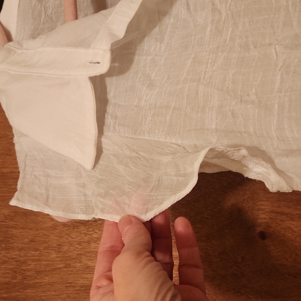Cupshe White Ruffle Cover up Size medium - Picture 3 of 4